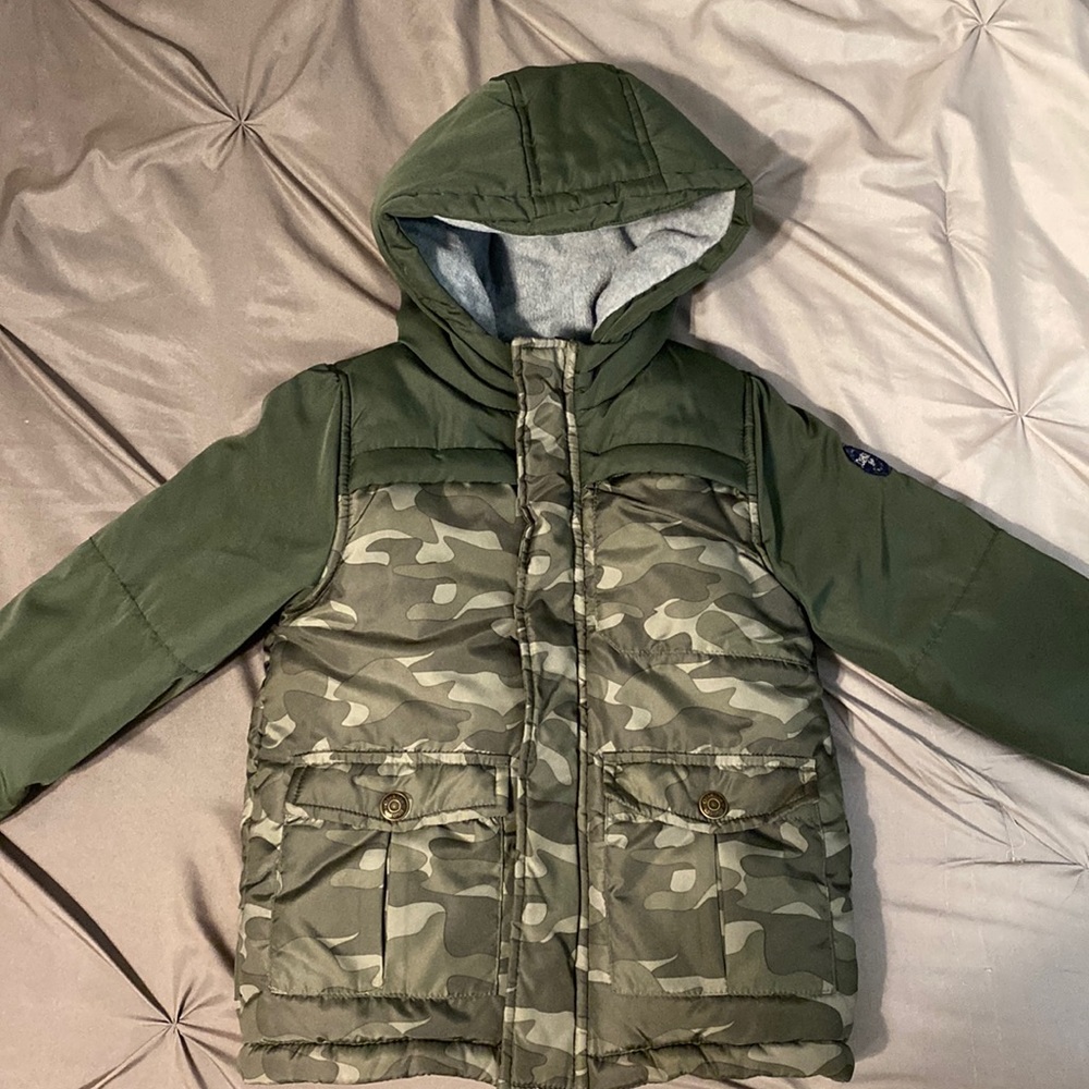 ❄️ OSHKOSH B’gosh Fleece Lined Jacket Size 4T Boys